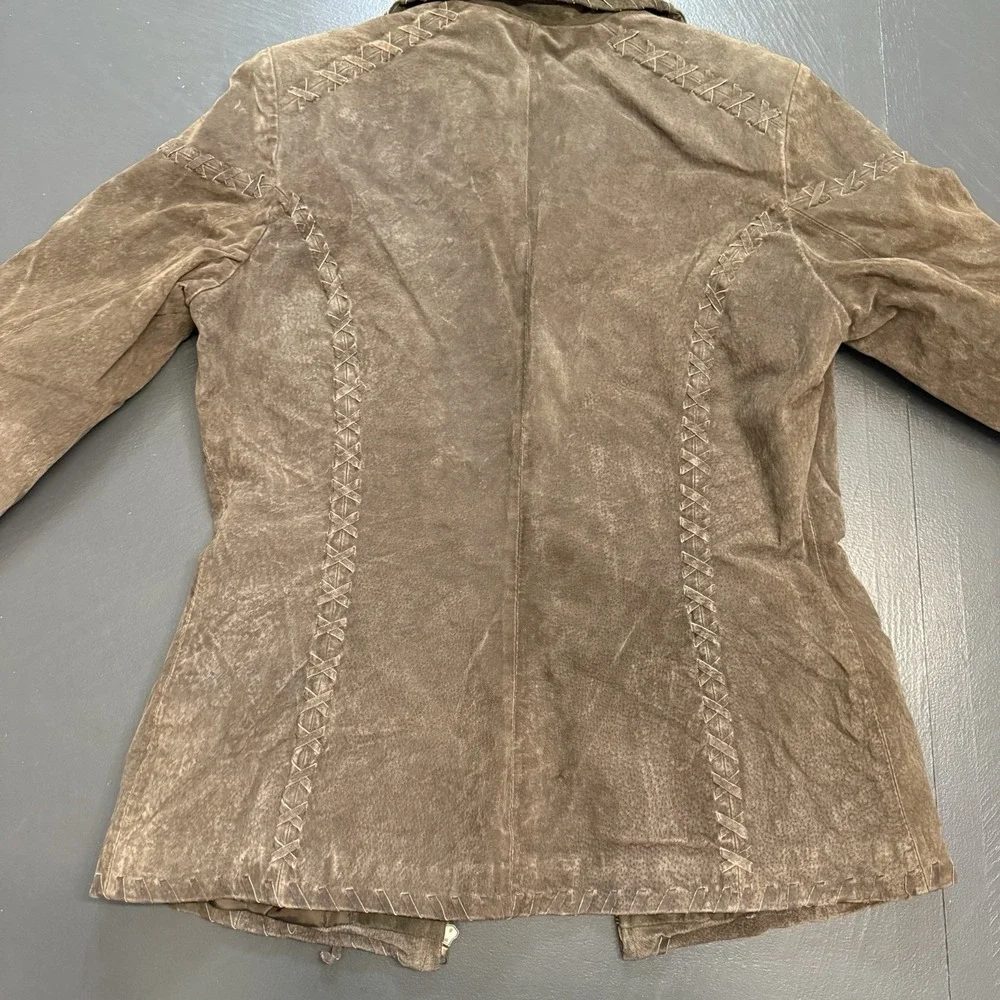 Kasper Women's  Leather Jacket Size Small Cottagecore‎ Hippie Boho